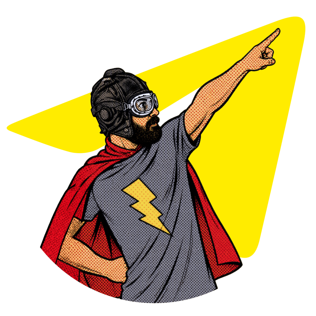 porteur de projet tech illustration-jaune